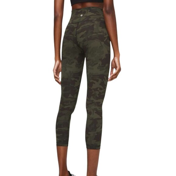 Lululemon Wunder Under High-Rise Tight 25" *Full-On Luxtreme Legggings Green 4 - Picture 1 of 8
